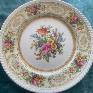 Johnson Brothers Multicolor Floral Dinner Plate vintage